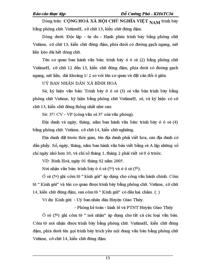 image for page Quá trình khảo sát, thực hiện công tác, văn thư, lưu trữ và quản trị văn phòng tại uỷ ban nhân dân xã Bình Hoà.