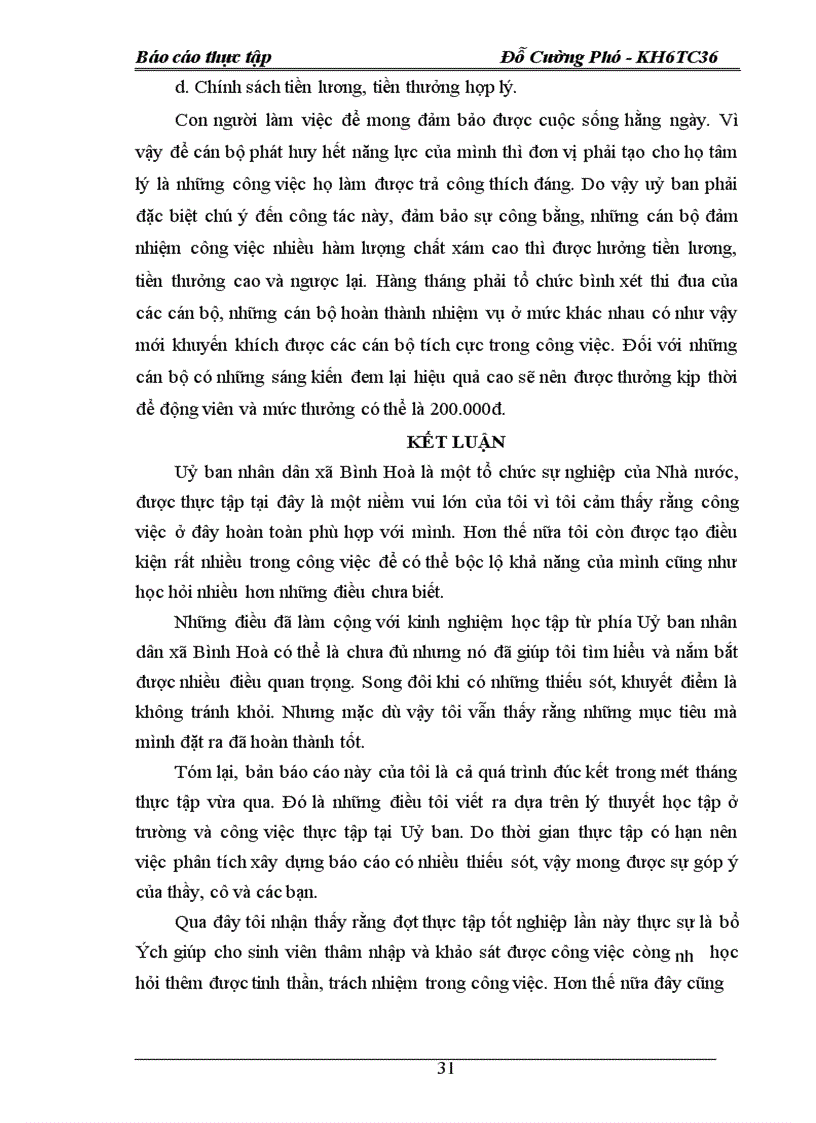 image for page Quá trình khảo sát, thực hiện công tác, văn thư, lưu trữ và quản trị văn phòng tại uỷ ban nhân dân xã Bình Hoà.