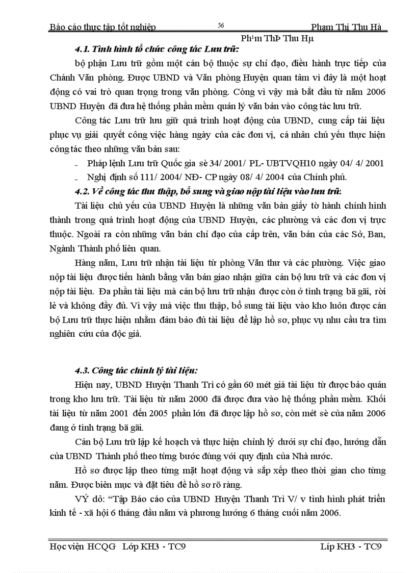 image for page Công tác văn thư của văn phòng hđnd & ubnd huyện thanh trì