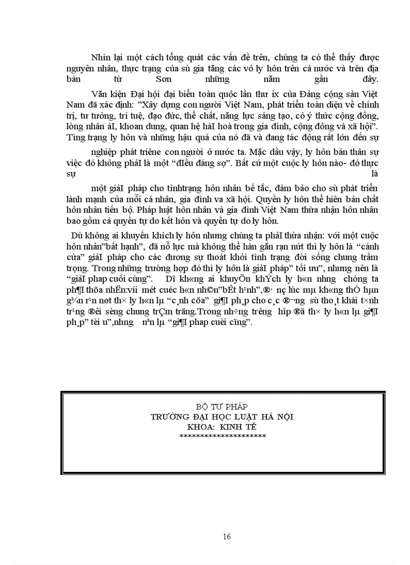 image for page Thực trạng ly hôn và một số giải pháp hạn chế ly hôn tại địa phương nơi thực tập tốt nghiệp