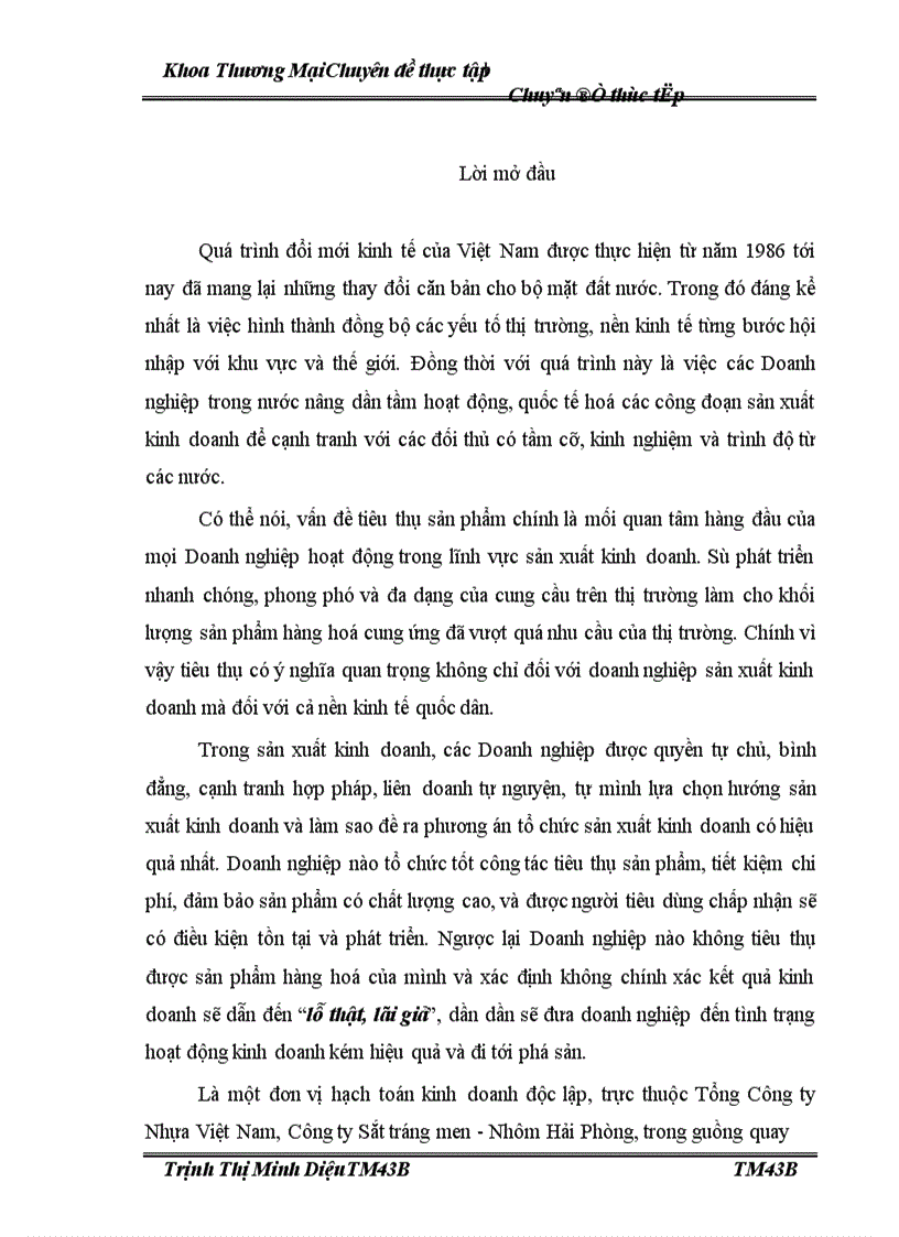 image for page Một số giải pháp thúc đẩy hoạt động tiêu thụ sản phẩm của Công ty Sắt tráng men - Nhôm Hải Phòng