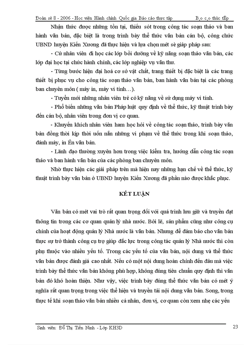 image for page Thể thức và kỹ thuật trình bày văn bản quản lý hành chính Nhà nước tại Uỷ ban nhân dân huyện Kiến Xương