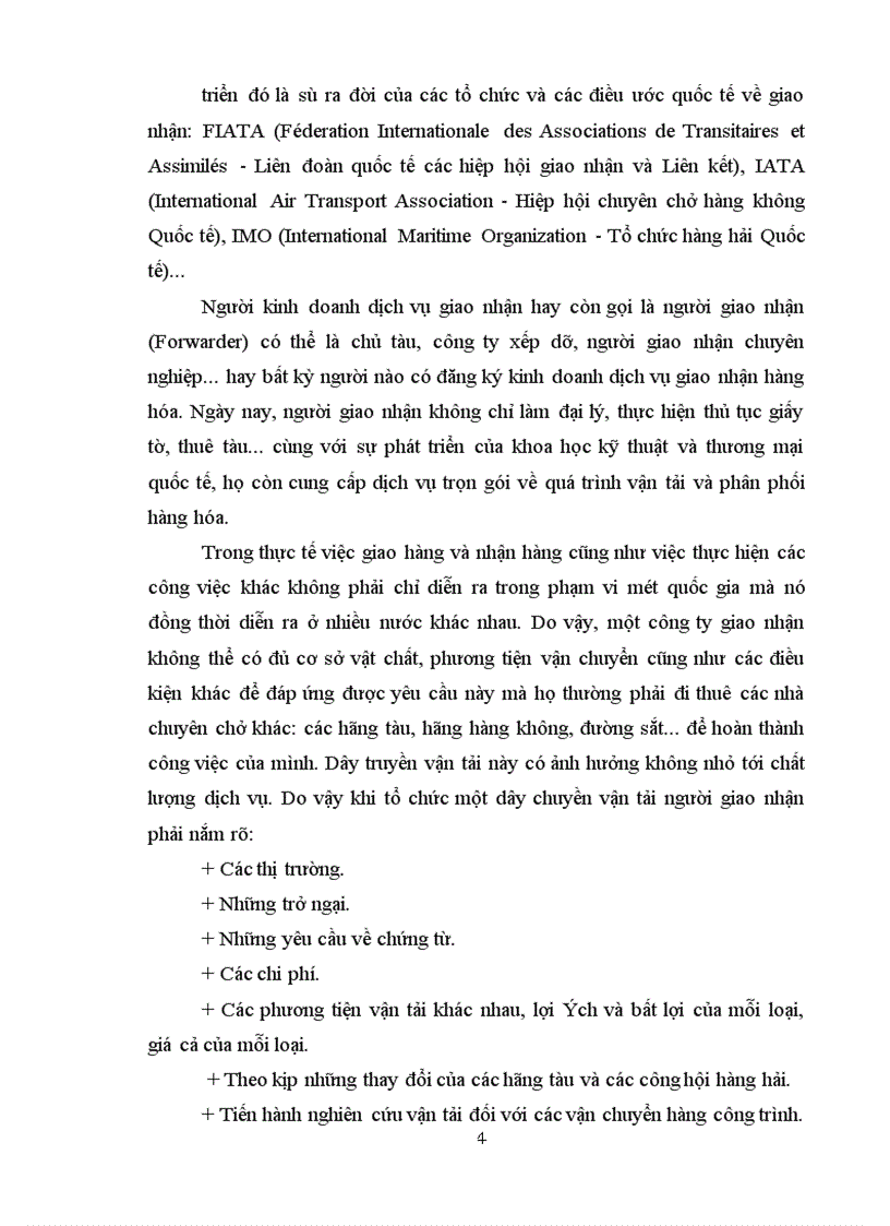 image for page Nghiệp vụ vận tải và giao nhận hàng hóa ở công ty siffco