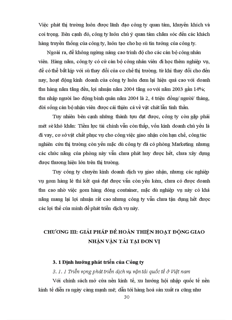 image for page Nghiệp vụ vận tải và giao nhận hàng hóa ở công ty siffco