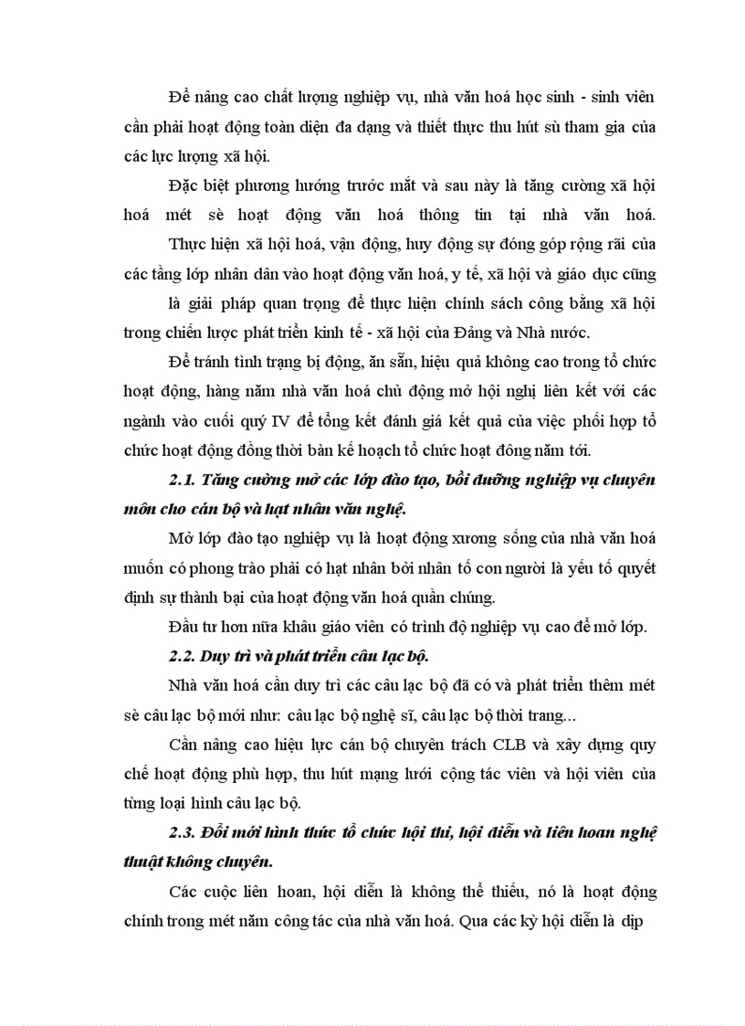 image for page Những biện pháp nhằm nâng cao hiệu quả quản lý và tổ chức hoạt động của Nhà văn hoá Học sinh - Sinh viên Hà Nội trong giai đoạn hiện nay