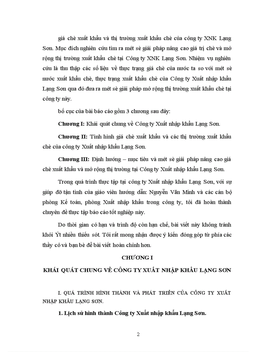 image for page Một số giải pháp nâng cao giá trị chè xuất khẩu và mở rộng thị trường xuất khẩu chè tại Công ty Xuất nhập khẩu Lạng Sơn