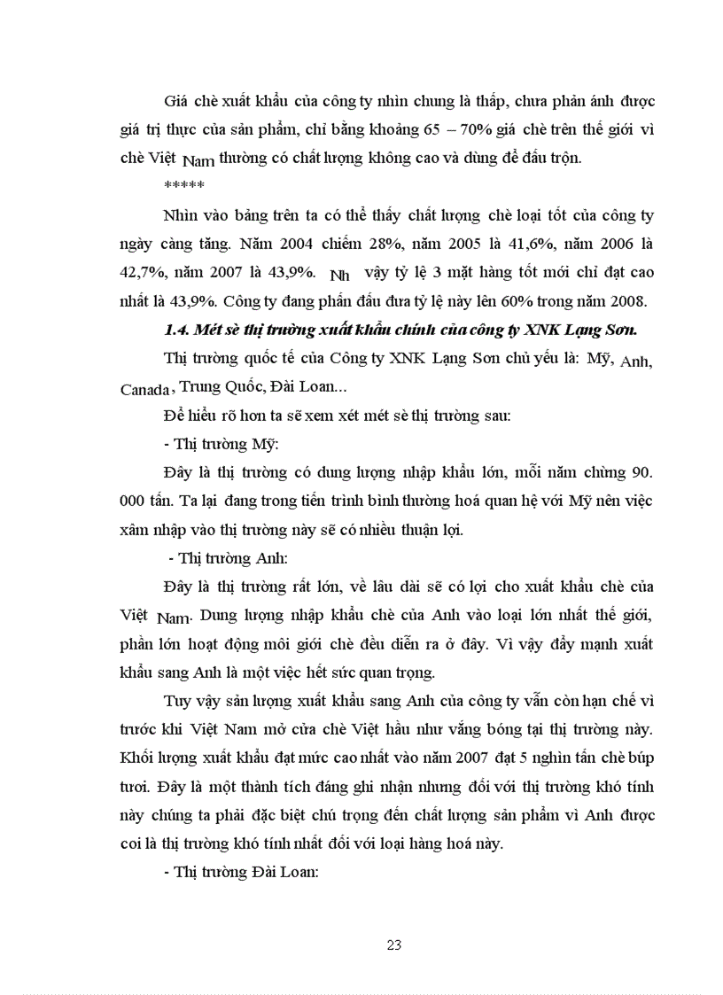 image for page Một số giải pháp nâng cao giá trị chè xuất khẩu và mở rộng thị trường xuất khẩu chè tại Công ty Xuất nhập khẩu Lạng Sơn