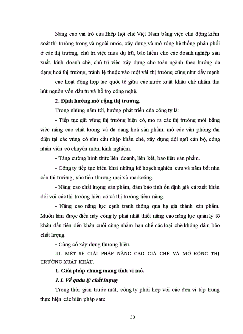 image for page Một số giải pháp nâng cao giá trị chè xuất khẩu và mở rộng thị trường xuất khẩu chè tại Công ty Xuất nhập khẩu Lạng Sơn