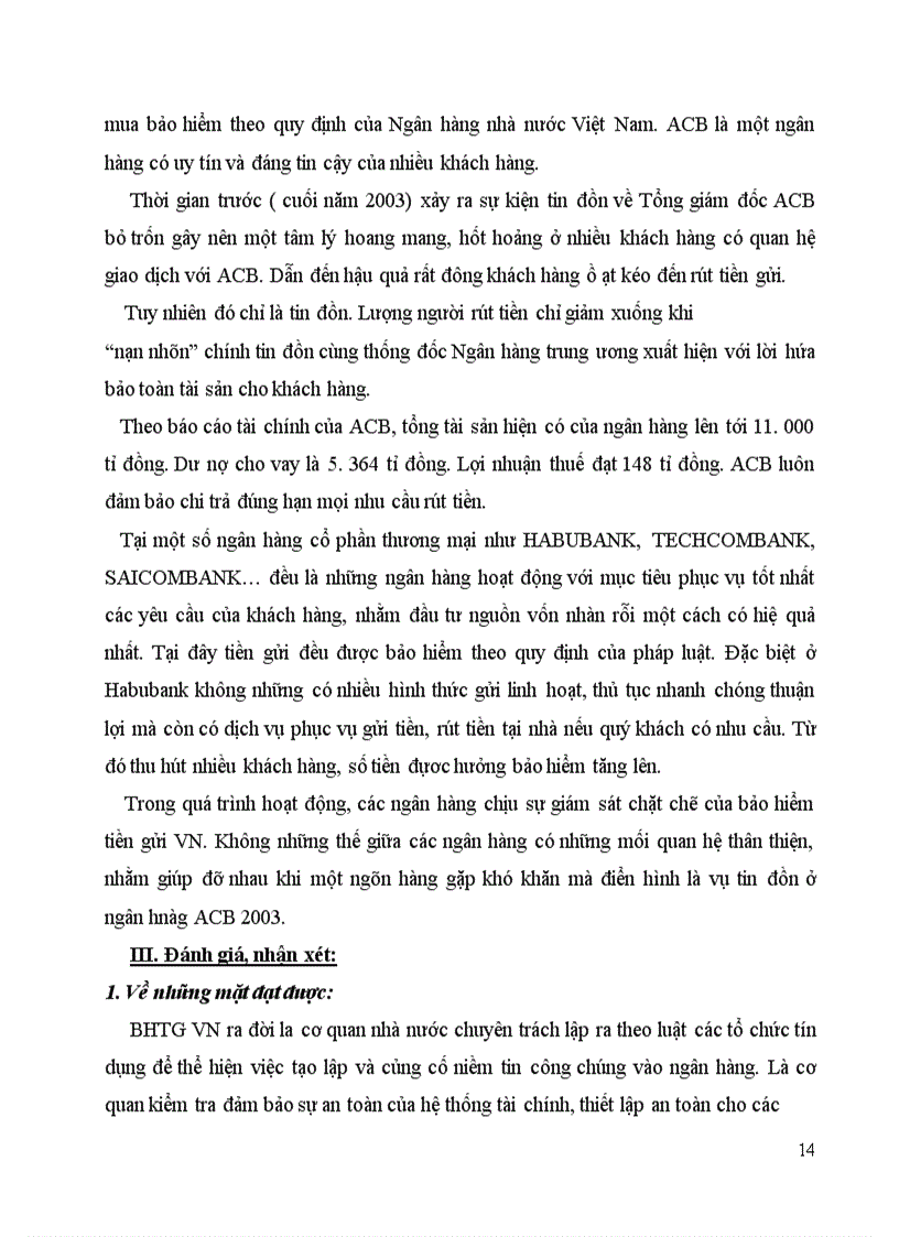 image for page Hoạt động bảo hiểm tiền gửi tại các ngân hàng thương mại.