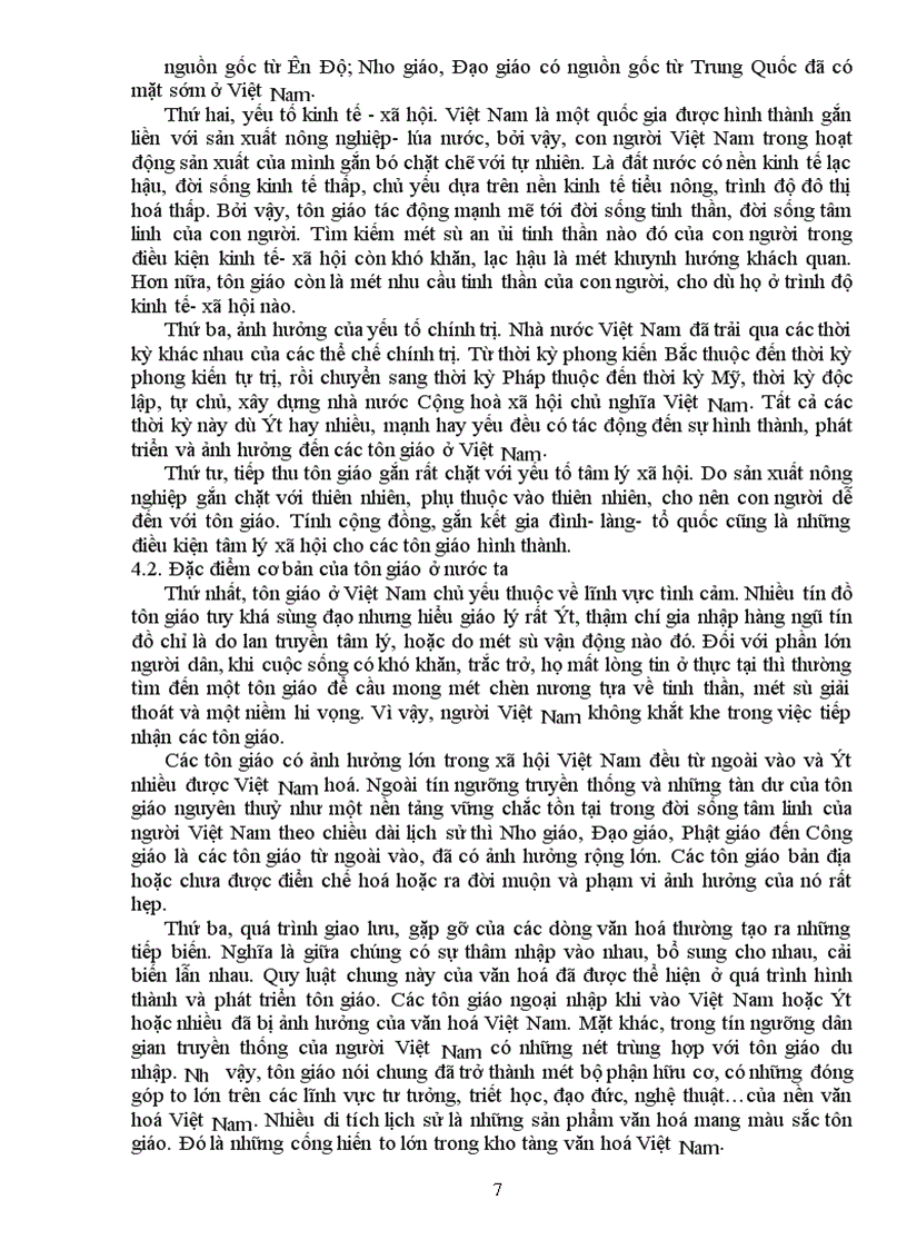 image for page Tôn giáo của Việt Nam trong xu thế hội nhập Quốc tế