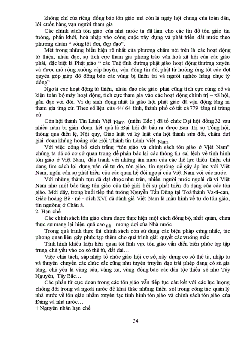 image for page Tôn giáo của Việt Nam trong xu thế hội nhập Quốc tế