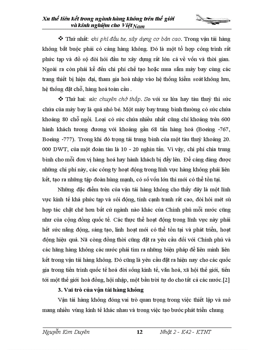 image for page Xu thế liên kết trong ngành hàng không trên thế giới và kinh nghiệm cho Việt Nam