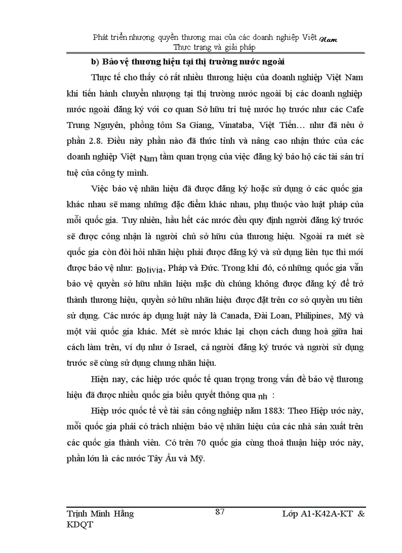 image for page Phát triển nhượng quyền thương mại của các doanh nghiệp Việt Nam, thực trạng và giải pháp