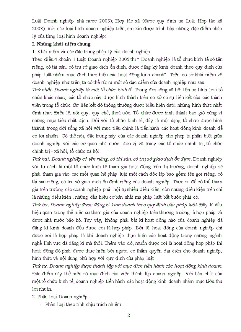 image for page Pháp luật về các hình thứcdoanh nghiệp