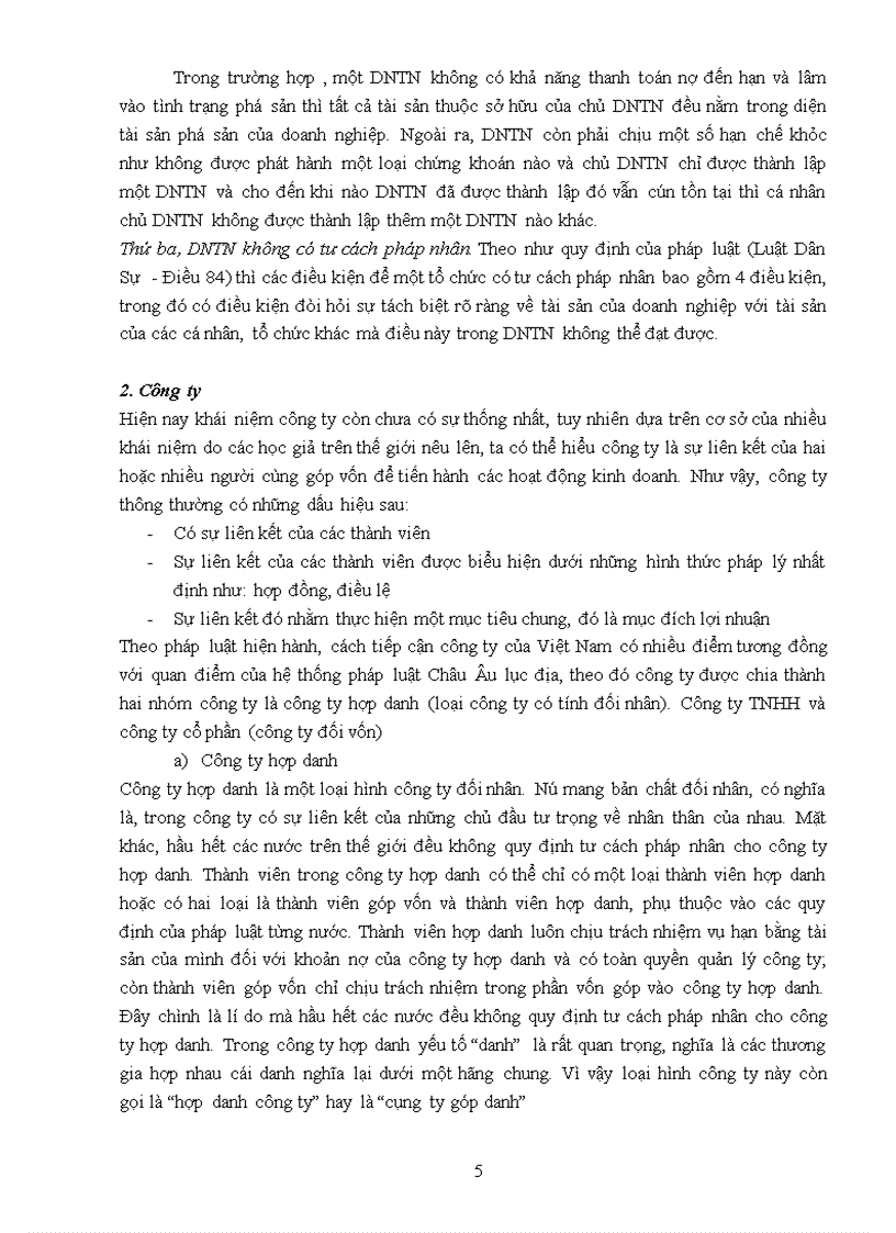 image for page Pháp luật về các hình thứcdoanh nghiệp