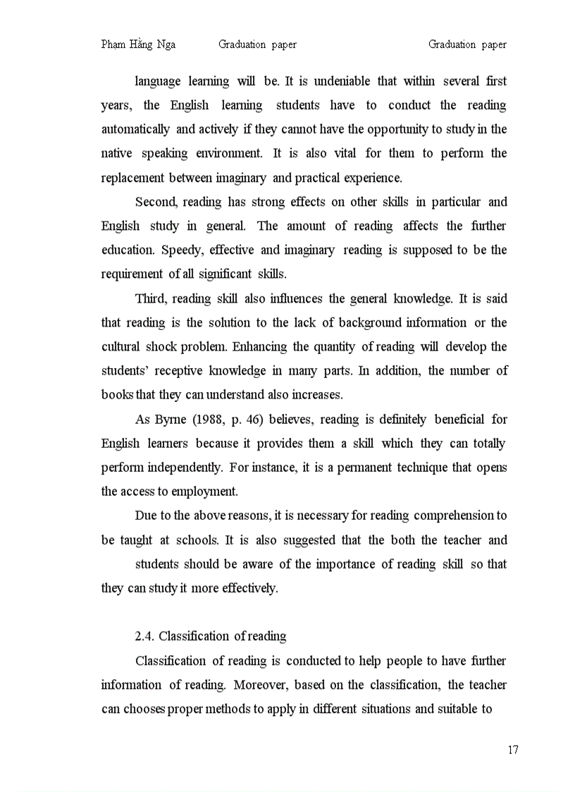 image for page Conducting effective post- reading stage to eleventh form students at high schools in Hanoi