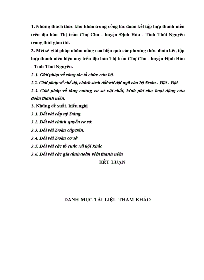image for page Phương thức đoàn kết tập hợp thanh niên trên địa bàn thị trấn chợ chu - huyện định hóa - tỉnh thái nguyên thực trạng và giải pháp Giáo viên hướng dẫn