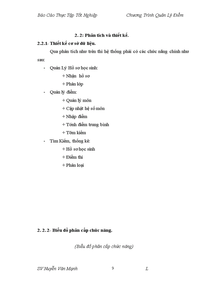 image for page Thực Tập Tốt Nghiệp Chương Trình Quản Lý Điểm ngành công nghệ thông tin