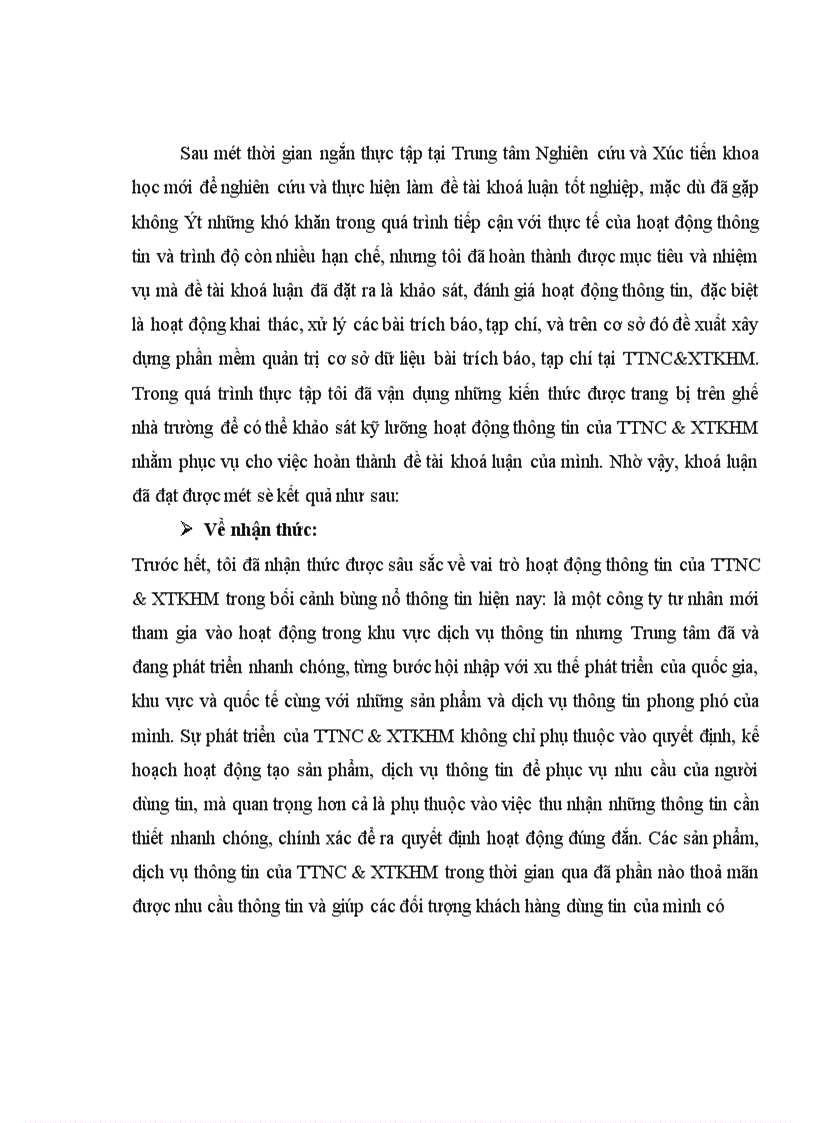 image for page Xây dựng Cơ sở dữ liệu quản trị các bài trích báo, tạp chí tại Trung tâm Nghiên cứu và Xúc tiến khoa học mới