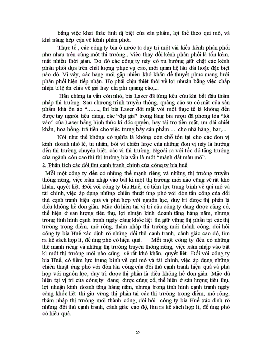 image for page Chiến lược định vị sản phẩm bia Huda trên thị trường của công ty bia Huế