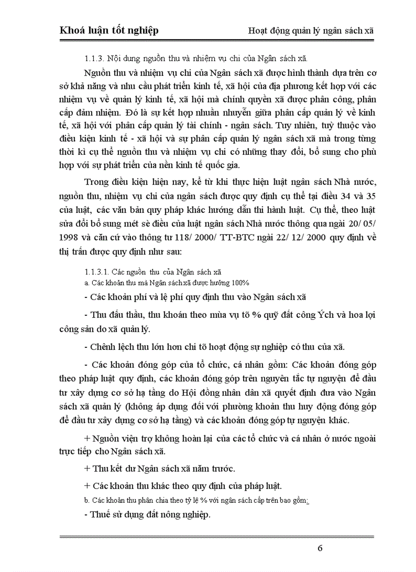 image for page Phân tích tình hình hoạt động quản lý Ngân sách xã trên địa bàn huyện Lạng Giang –Bắc Giang. Thực trạng và giải pháp