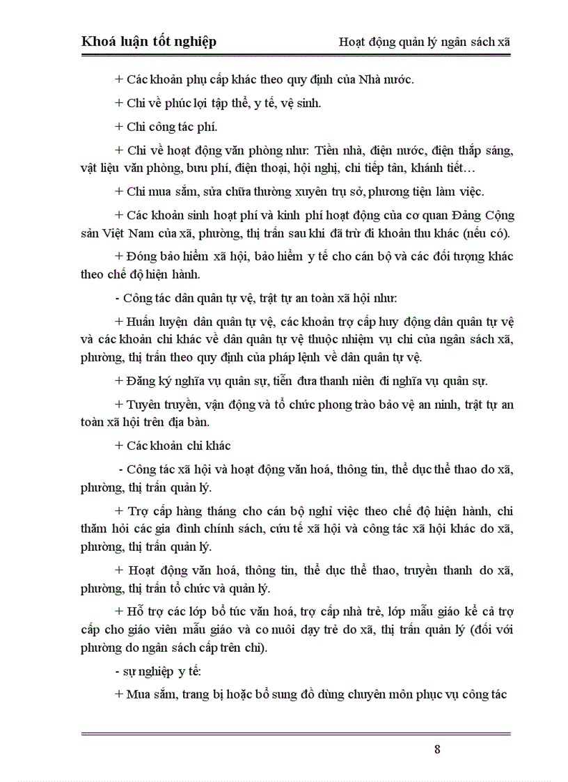 image for page Phân tích tình hình hoạt động quản lý Ngân sách xã trên địa bàn huyện Lạng Giang –Bắc Giang. Thực trạng và giải pháp