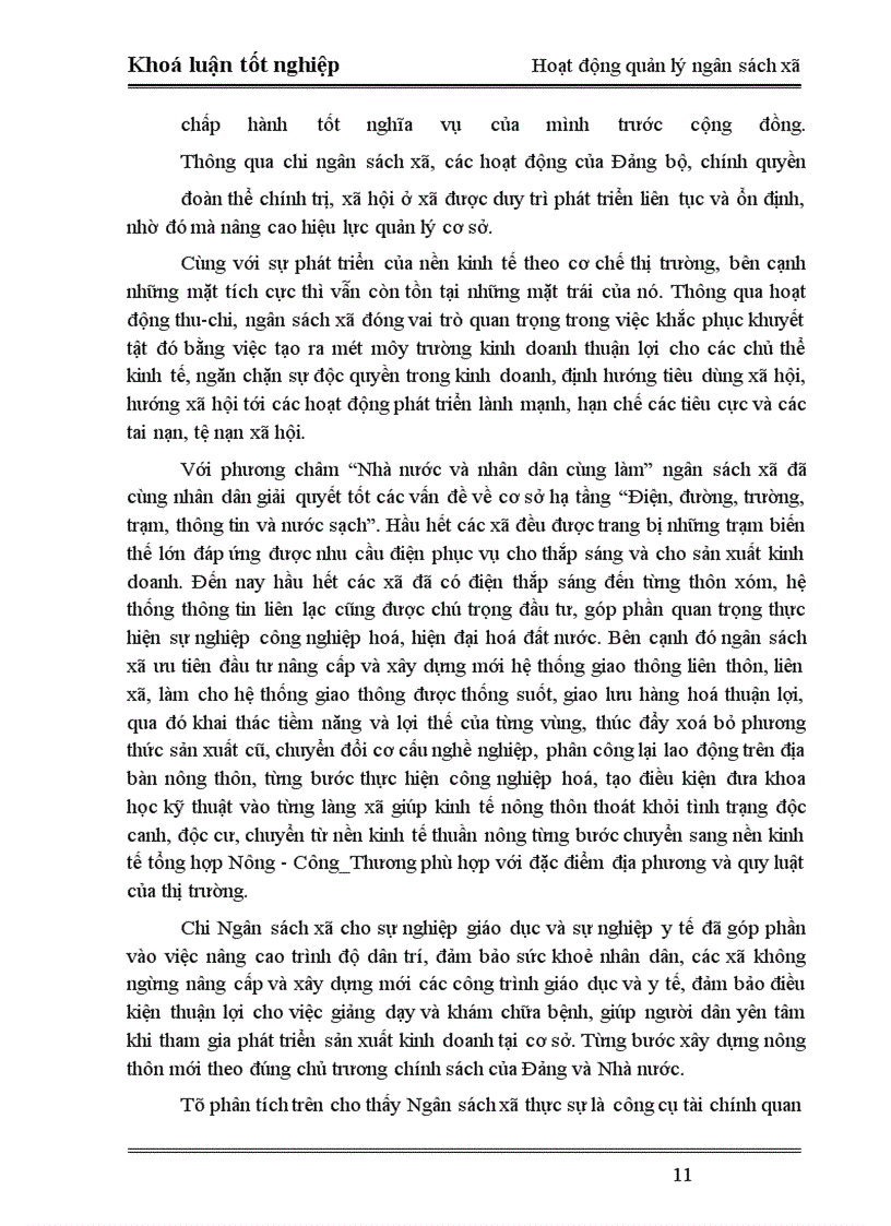 image for page Phân tích tình hình hoạt động quản lý Ngân sách xã trên địa bàn huyện Lạng Giang –Bắc Giang. Thực trạng và giải pháp