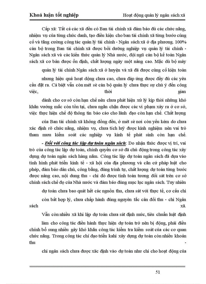 image for page Phân tích tình hình hoạt động quản lý Ngân sách xã trên địa bàn huyện Lạng Giang –Bắc Giang. Thực trạng và giải pháp