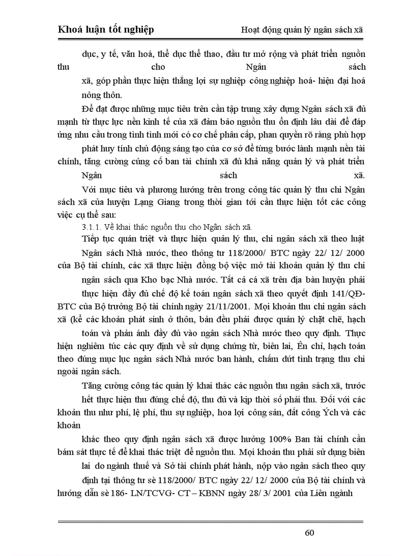 image for page Phân tích tình hình hoạt động quản lý Ngân sách xã trên địa bàn huyện Lạng Giang –Bắc Giang. Thực trạng và giải pháp