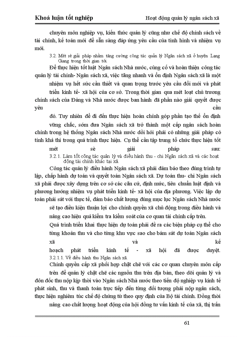 image for page Phân tích tình hình hoạt động quản lý Ngân sách xã trên địa bàn huyện Lạng Giang –Bắc Giang. Thực trạng và giải pháp