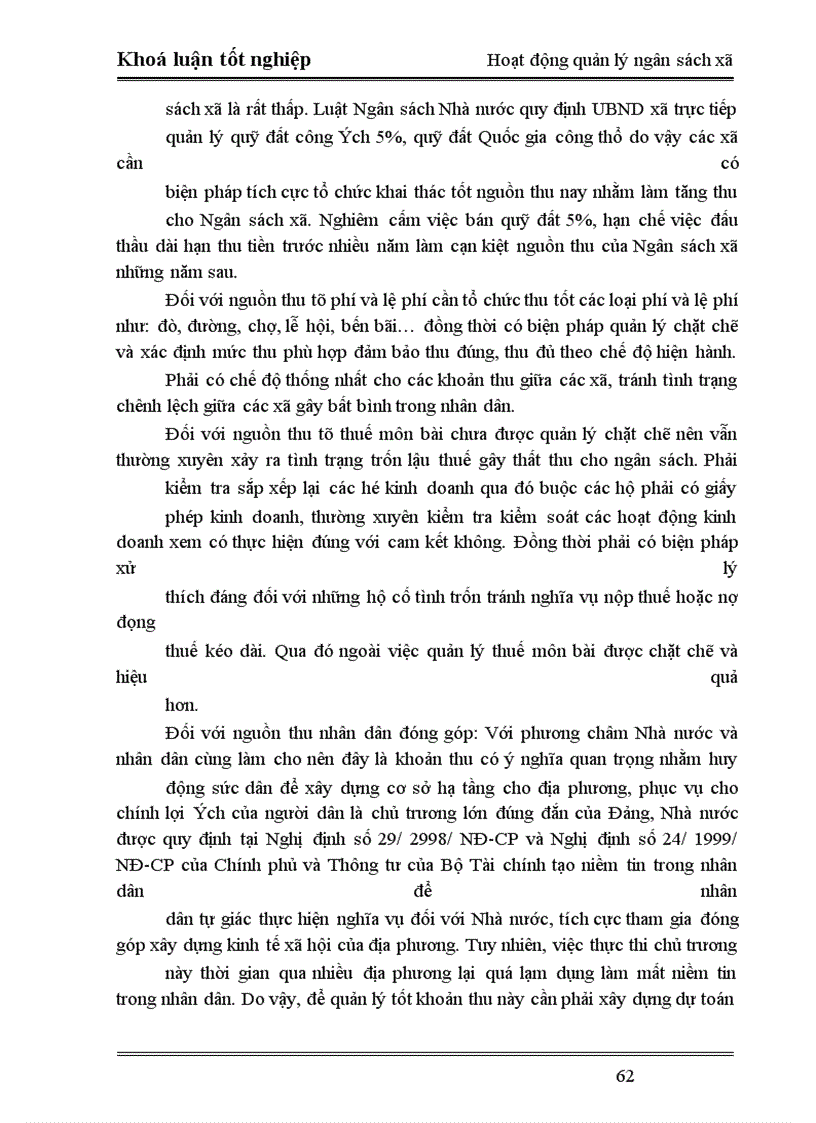 image for page Phân tích tình hình hoạt động quản lý Ngân sách xã trên địa bàn huyện Lạng Giang –Bắc Giang. Thực trạng và giải pháp
