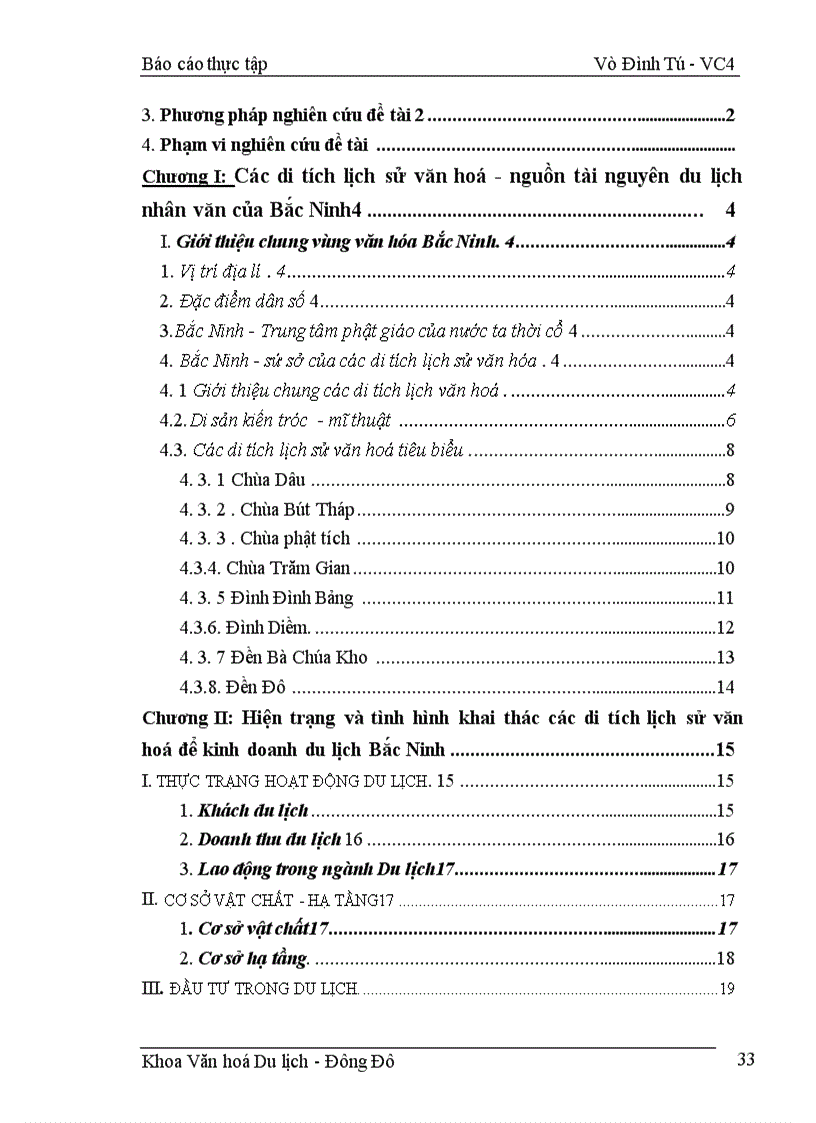 image for page Hiện trạng các di tích lịch sử văn hoá của Bắc Ninh và mục tiêu và định hướng hoạt động khai thác du lịch .