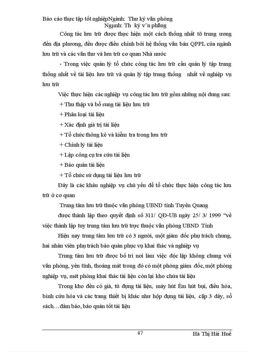 image for page Công tác lưu trữ ở UBND tỉnh Tuyên Quang