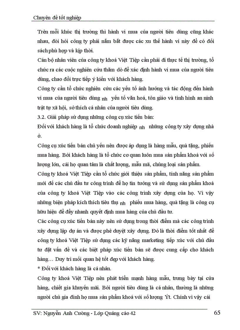 image for page Hoàn thiện hoạt động xúc tiến bán của công ty khoá Việt Tiệp