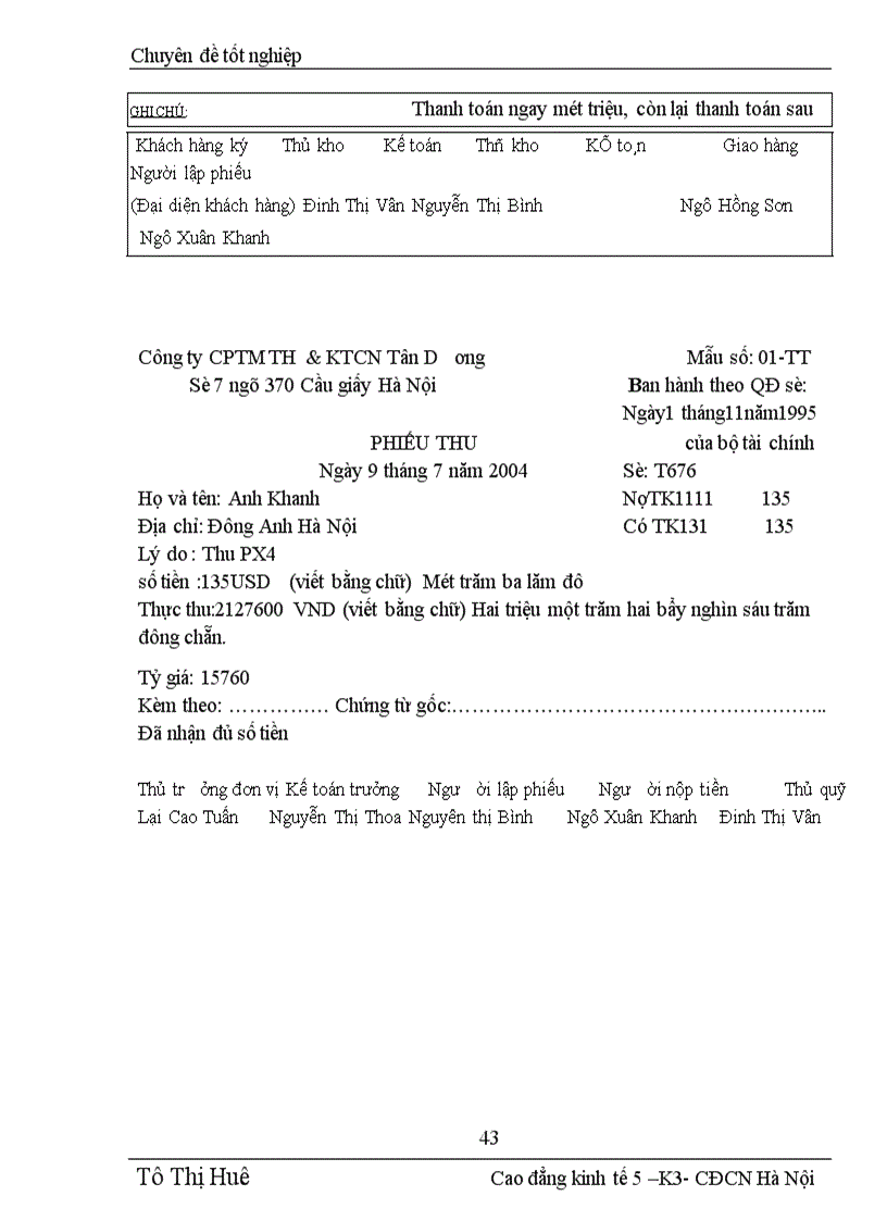 image for page Hoàn thiện công tác kết toán bán hàng và xác định kết quả kinh doanh tại công ty CPTM tin học &kỹ thuật công nghệ Tân Dương