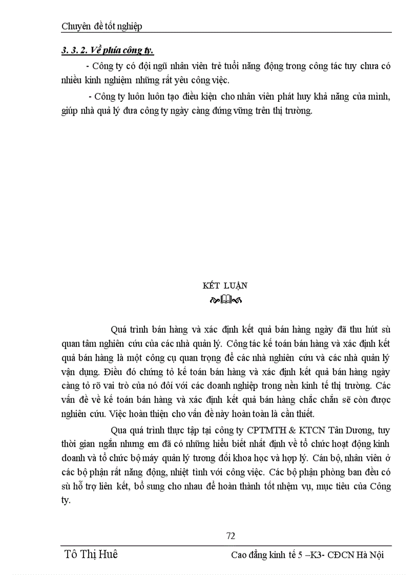image for page Hoàn thiện công tác kết toán bán hàng và xác định kết quả kinh doanh tại công ty CPTM tin học &kỹ thuật công nghệ Tân Dương