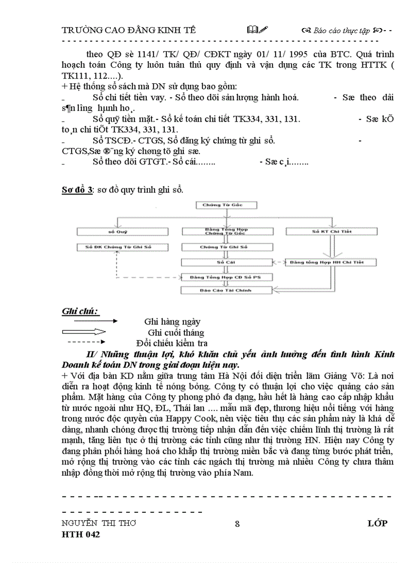 image for page Báo cáo thực tập tại Công ty TNHH TM Homi Cook