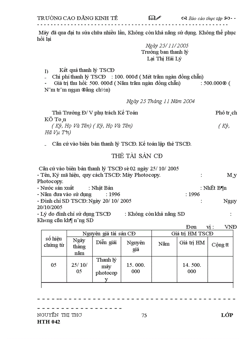 image for page Báo cáo thực tập tại Công ty TNHH TM Homi Cook