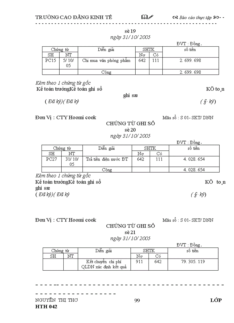 image for page Báo cáo thực tập tại Công ty TNHH TM Homi Cook