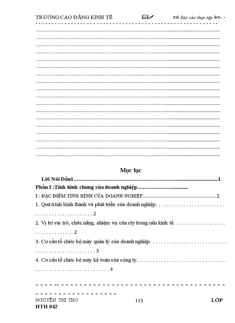 image for page Báo cáo thực tập tại Công ty TNHH TM Homi Cook