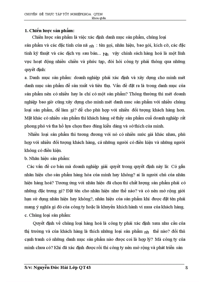 image for page Marketing- Mix trong tiêu thụ sản phẩm dầu lon ở Công ty TNHH Đất Việt