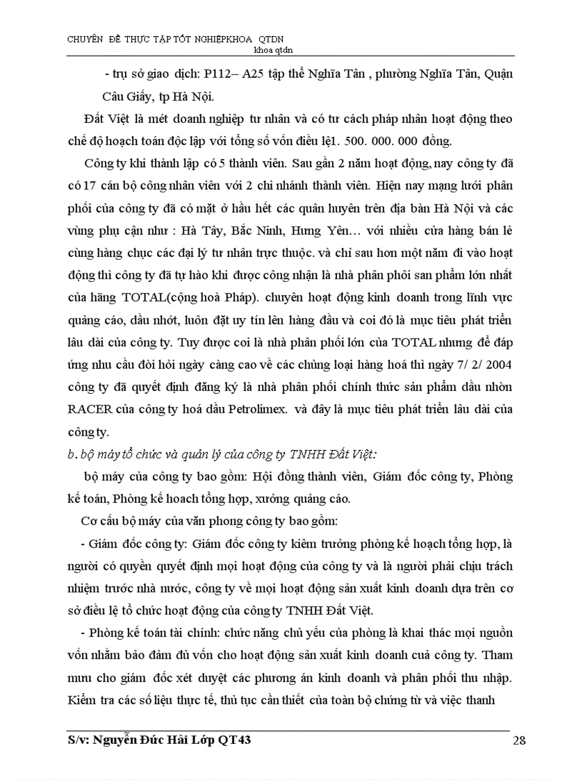 image for page Marketing- Mix trong tiêu thụ sản phẩm dầu lon ở Công ty TNHH Đất Việt