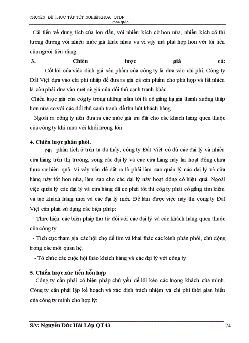 image for page Marketing- Mix trong tiêu thụ sản phẩm dầu lon ở Công ty TNHH Đất Việt