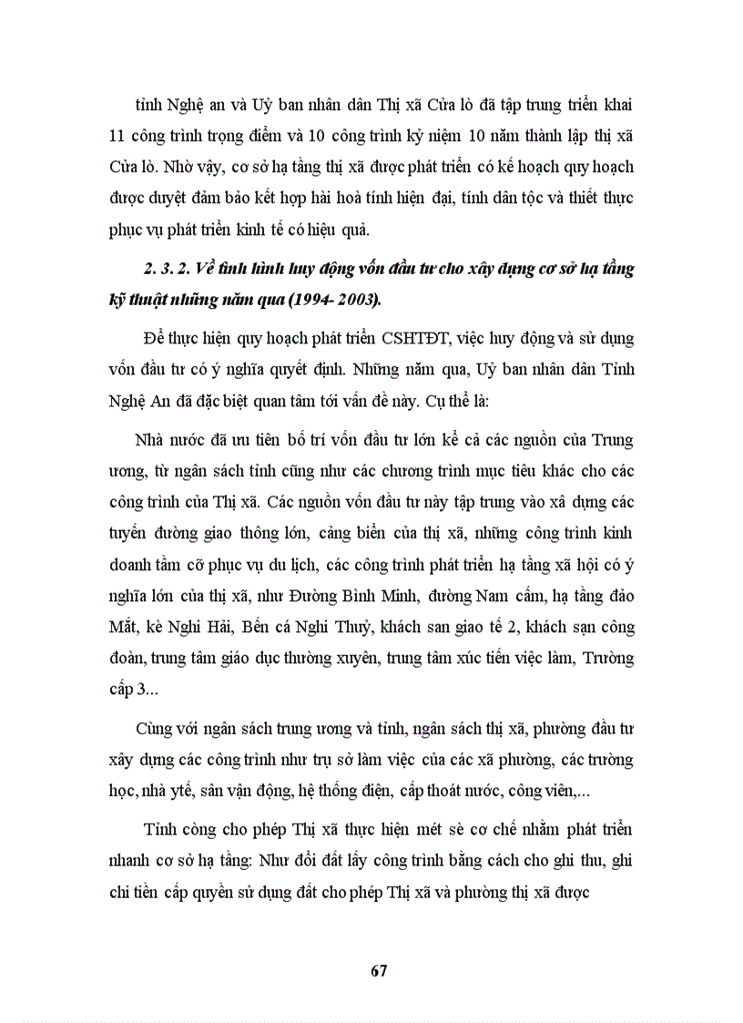 image for page Vai trò quản lý nhà nước trong phát triển cơ sở hạ tầng kỹ thuật của đô thị du lịch Thị xã Cửa Lò