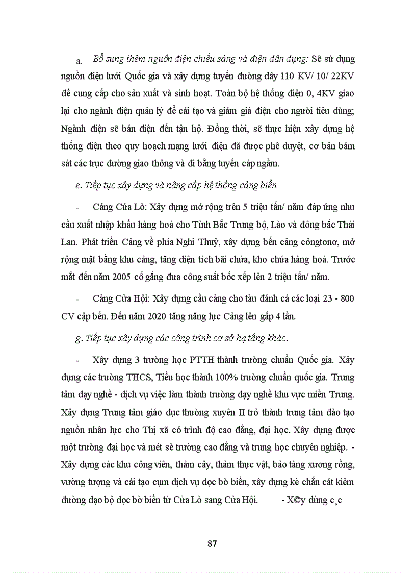 image for page Vai trò quản lý nhà nước trong phát triển cơ sở hạ tầng kỹ thuật của đô thị du lịch Thị xã Cửa Lò