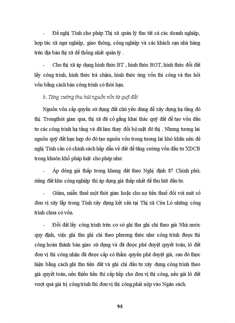 image for page Vai trò quản lý nhà nước trong phát triển cơ sở hạ tầng kỹ thuật của đô thị du lịch Thị xã Cửa Lò