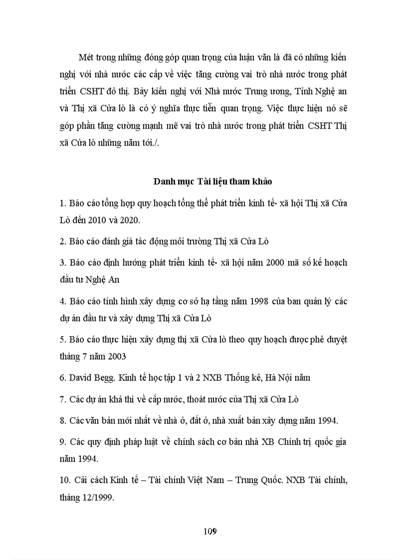 image for page Vai trò quản lý nhà nước trong phát triển cơ sở hạ tầng kỹ thuật của đô thị du lịch Thị xã Cửa Lò