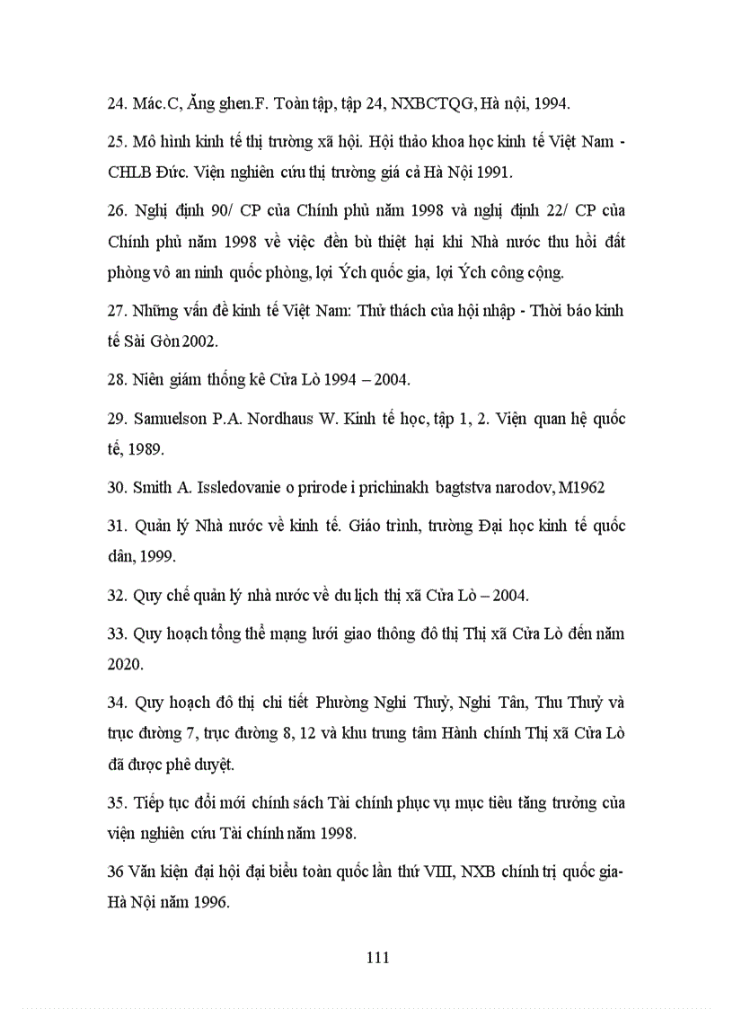 image for page Vai trò quản lý nhà nước trong phát triển cơ sở hạ tầng kỹ thuật của đô thị du lịch Thị xã Cửa Lò