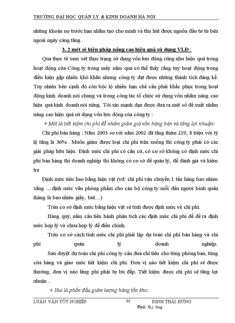 image for page Vốn lưu động và một số giải pháp nâng cao hiệu quả sử dụng vốn lưu động tại công ty cổ phần thương mại Cầu Giấy