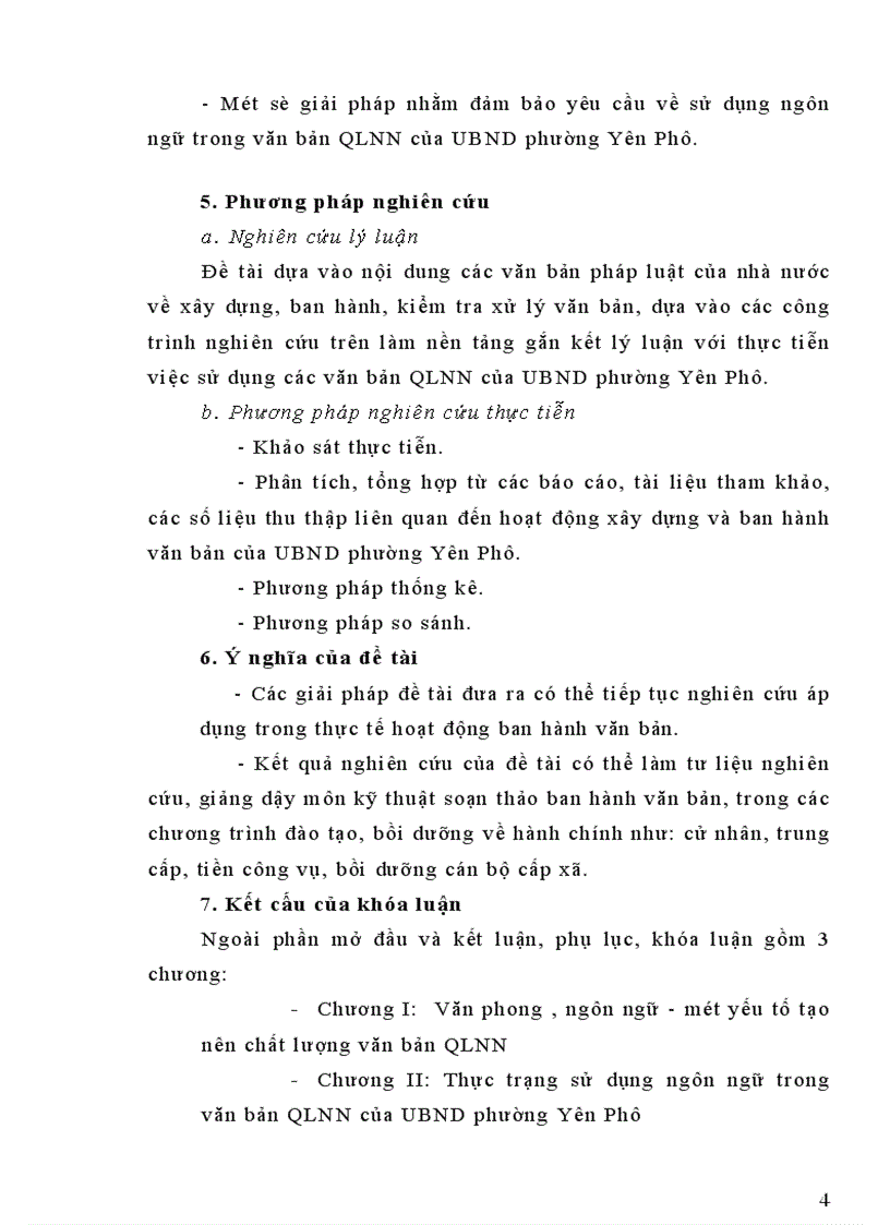 image for page Văn phong và ngôn ngữ văn bản quản lý nhà nước của Uỷ ban nhân dân phường Yên Phụ